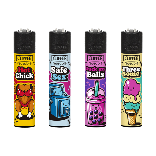 Clipper aansteker Porn Slogan